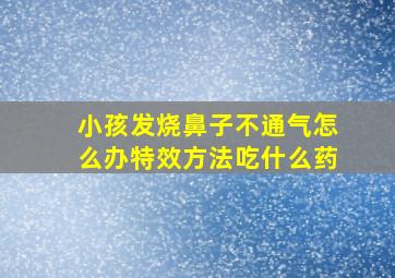 小孩发烧鼻子不通气怎么办特效方法吃什么药