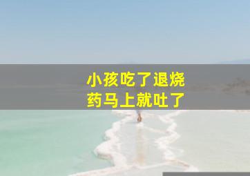 小孩吃了退烧药马上就吐了