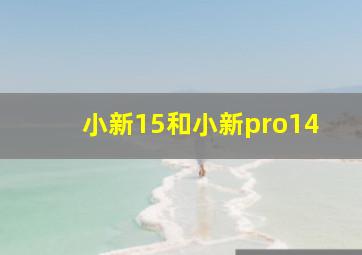 小新15和小新pro14