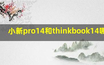 小新pro14和thinkbook14哪个好