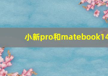 小新pro和matebook14