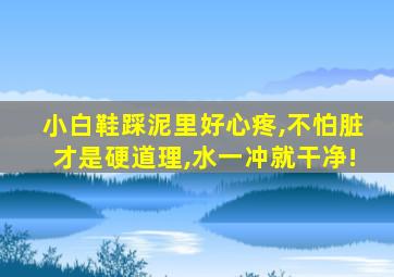 小白鞋踩泥里好心疼,不怕脏才是硬道理,水一冲就干净!