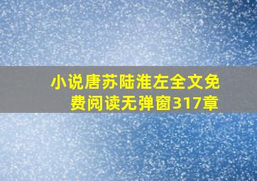 小说唐苏陆淮左全文免费阅读无弹窗317章