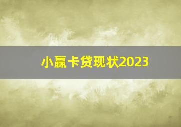 小赢卡贷现状2023