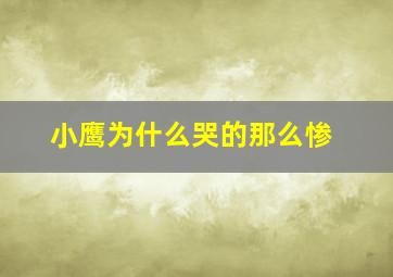 小鹰为什么哭的那么惨