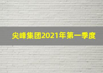 尖峰集团2021年第一季度