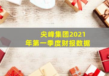 尖峰集团2021年第一季度财报数据