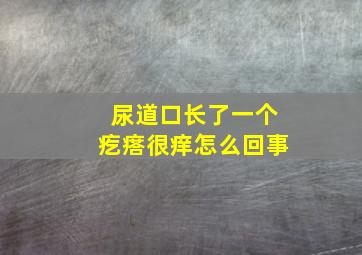 尿道口长了一个疙瘩很痒怎么回事