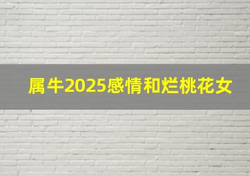 属牛2025感情和烂桃花女