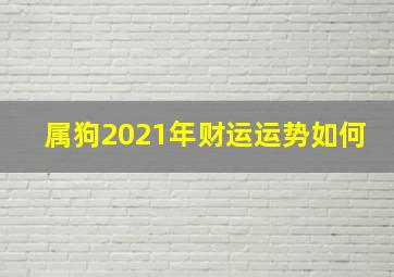 属狗2021年财运运势如何