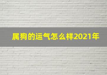 属狗的运气怎么样2021年