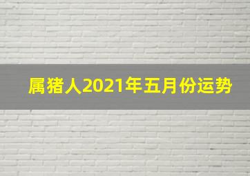 属猪人2021年五月份运势