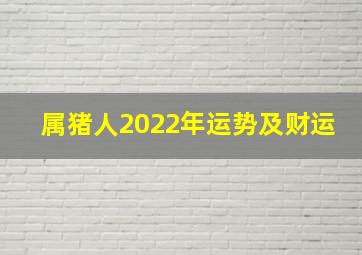 属猪人2022年运势及财运