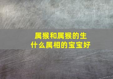 属猴和属猴的生什么属相的宝宝好