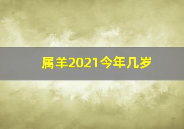 属羊2021今年几岁