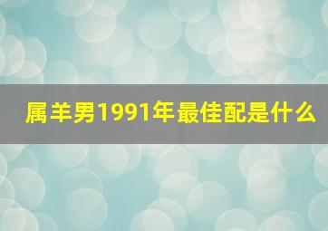 属羊男1991年最佳配是什么