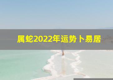 属蛇2022年运势卜易居