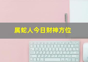 属蛇人今日财神方位