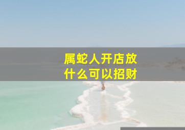 属蛇人开店放什么可以招财