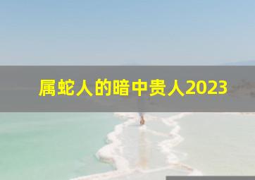 属蛇人的暗中贵人2023