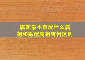 属蛇最不宜配什么属相和婚配属相有何区别