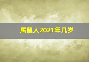 属鼠人2021年几岁