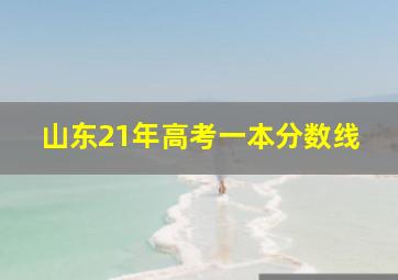 山东21年高考一本分数线