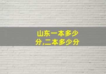 山东一本多少分,二本多少分