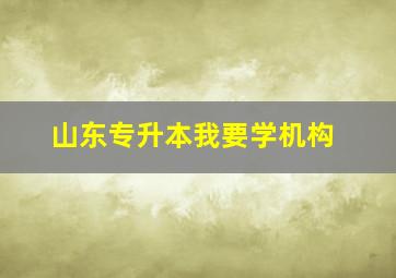 山东专升本我要学机构