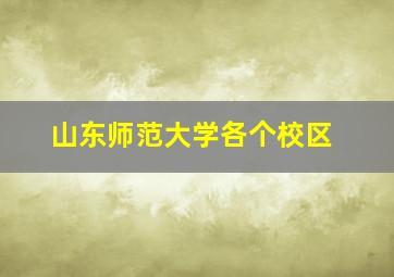 山东师范大学各个校区