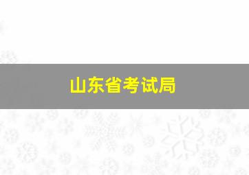 山东省考试局