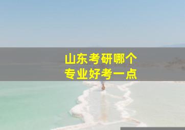 山东考研哪个专业好考一点