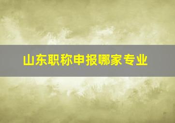 山东职称申报哪家专业