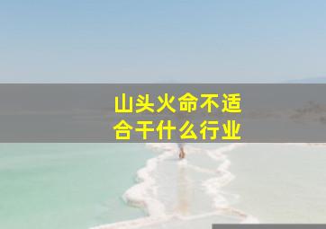 山头火命不适合干什么行业