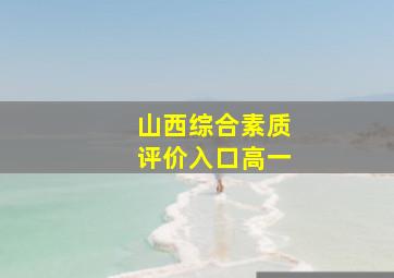 山西综合素质评价入口高一