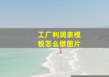 工厂利润表模板怎么做图片