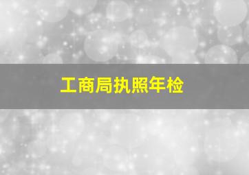 工商局执照年检