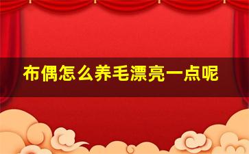 布偶怎么养毛漂亮一点呢