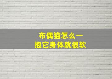 布偶猫怎么一抱它身体就很软