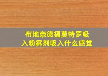 布地奈德福莫特罗吸入粉雾剂吸入什么感觉