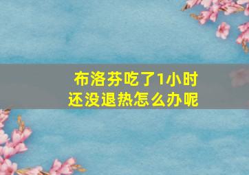 布洛芬吃了1小时还没退热怎么办呢