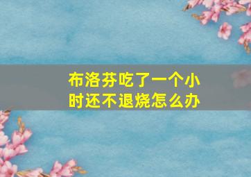 布洛芬吃了一个小时还不退烧怎么办