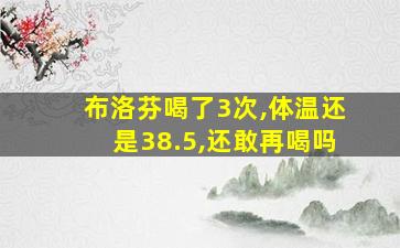 布洛芬喝了3次,体温还是38.5,还敢再喝吗