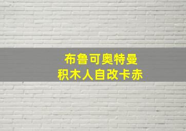 布鲁可奥特曼积木人自改卡赤