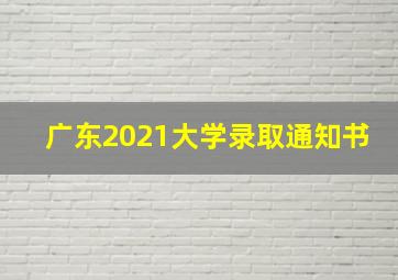 广东2021大学录取通知书