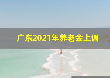 广东2021年养老金上调