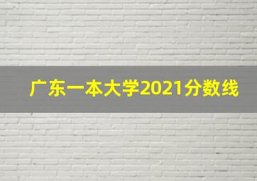 广东一本大学2021分数线