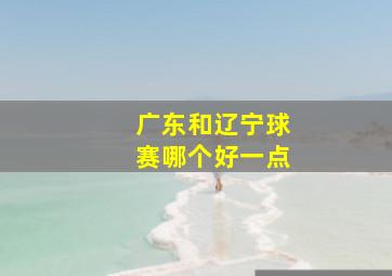 广东和辽宁球赛哪个好一点