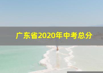 广东省2020年中考总分