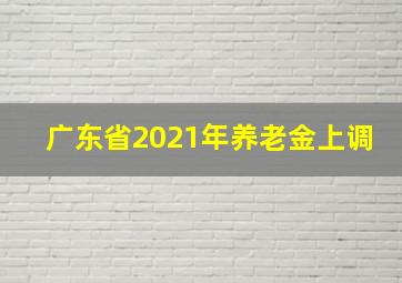 广东省2021年养老金上调